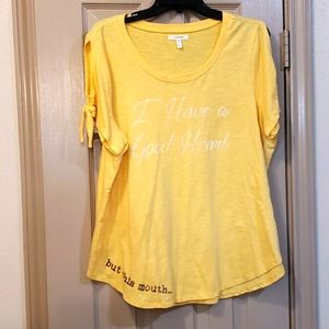 Maurice's yellow top XL